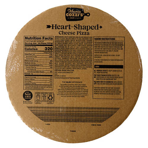 Mama Cozzi's Pizza Kitchen Heart Shaped Cheese Pizza, 17.05 oz